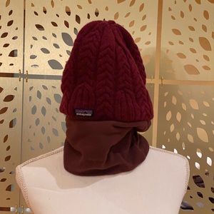 Patagonia hat and neck gaiter